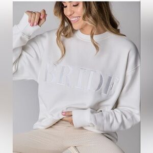 Bride Statement Sweatshirt - White